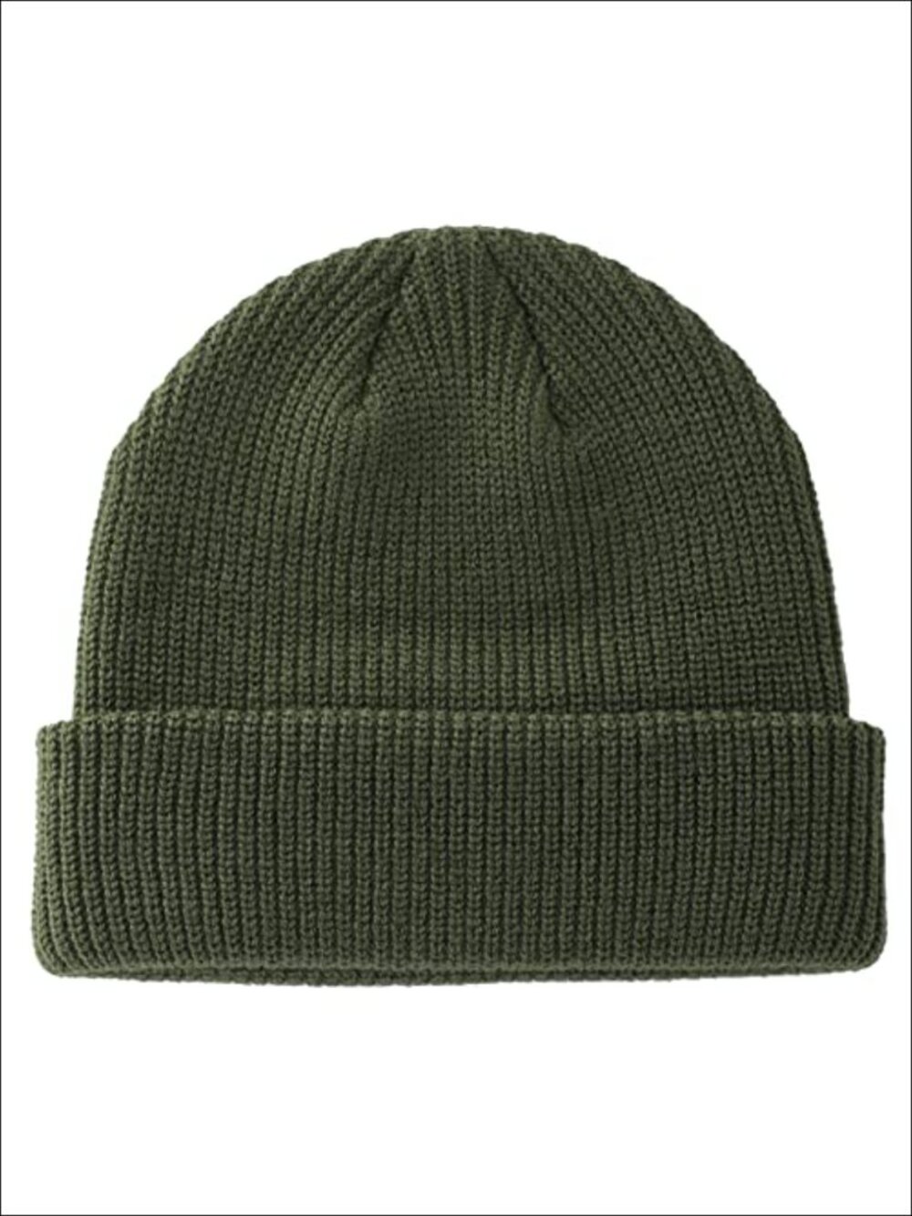 Double Layer Knit Beanie Warm Thick Acrylic Cuffed Watch Hat